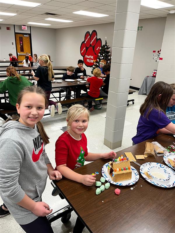 Gingerbread Houses with the 5th Graders